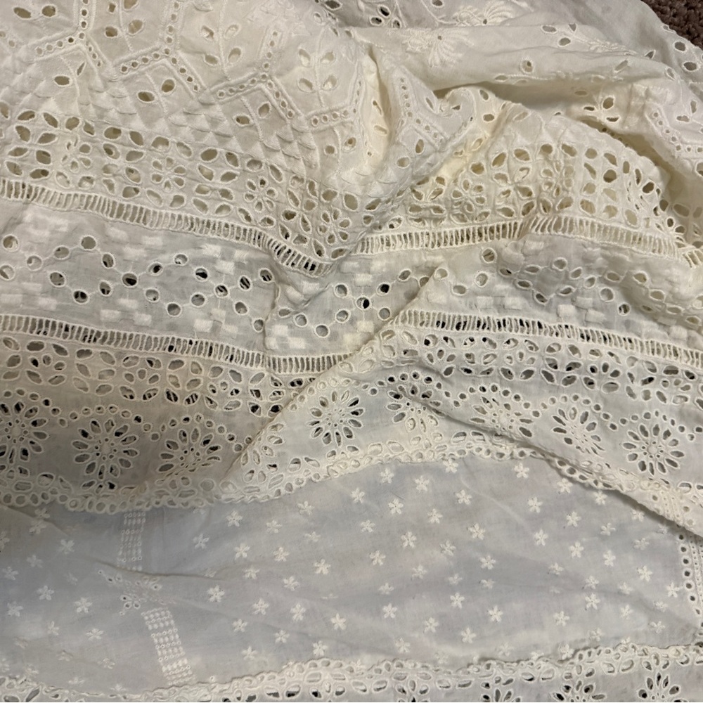 Johnny Was Cream Lace Maxi Dress - Picture 2 of 8